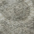 8' X 10' Pewter And Silver Oriental Washable Area Rug With UV Protection