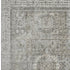 8' X 10' Pewter And Silver Oriental Washable Area Rug With UV Protection