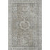 8' X 10' Pewter And Silver Oriental Washable Area Rug With UV Protection