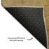 5' X 8' Copper And Beige Abstract Washable Area Rug With UV Protection