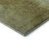 5' X 8' Olive Green And Beige Abstract Washable Area Rug With UV Protection