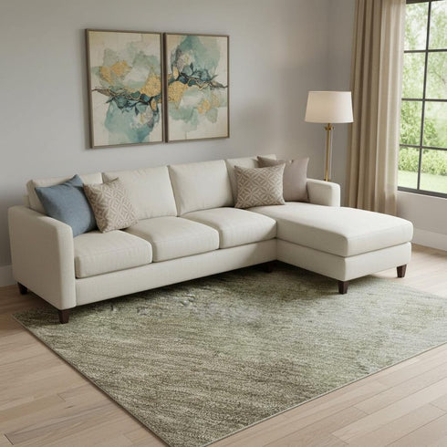 9' X 12' Taupe And Beige Abstract Washable Area Rug With UV Protection