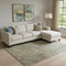 9' X 12' Taupe And Beige Abstract Washable Area Rug With UV Protection