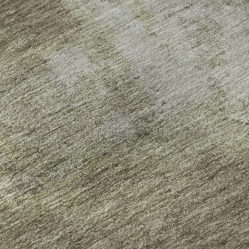9' X 12' Taupe And Beige Abstract Washable Area Rug With UV Protection