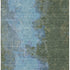 5' X 8' Green And Blue Abstract Washable Area Rug With UV Protection