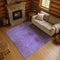8' X 10' Eggplant And Purple Abstract Washable Area Rug With UV Protection