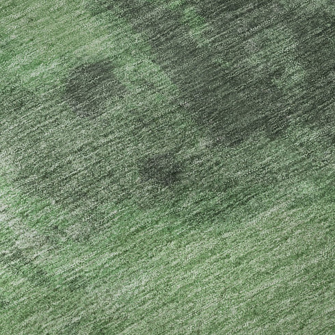 5' X 8' Fern Green And Sage Abstract Washable Area Rug With UV Protection