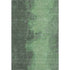5' X 8' Fern Green And Sage Abstract Washable Area Rug With UV Protection