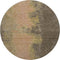 8' Chocolate And Copper Abstract Washable Round Rug With UV Protection