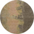 8' Chocolate And Copper Abstract Washable Round Rug With UV Protection