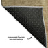 8' Chocolate And Copper Abstract Washable Round Rug With UV Protection