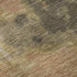 8' Chocolate And Copper Abstract Washable Round Rug With UV Protection