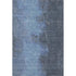 9' X 12' Navy Blue And Gray Abstract Washable Area Rug With UV Protection
