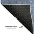 9' X 12' Navy Blue And Gray Abstract Washable Area Rug With UV Protection