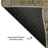 5' X 8' Brown And Blue Oriental Washable Area Rug With UV Protection