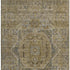 5' X 8' Brown And Blue Oriental Washable Area Rug With UV Protection