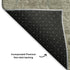8' Gray And Silver Oriental Washable Round Rug With UV Protection