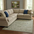 8' X 10' Gray And Silver Oriental Washable Area Rug With UV Protection