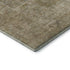 8' Tan And Beige Oriental Washable Round Rug With UV Protection