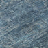5' X 8' Blue And Navy Blue Oriental Washable Area Rug With UV Protection