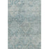5' X 8' Blue Gray And Silver Geometric Washable Area Rug With UV Protection