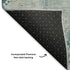 5' X 8' Blue Gray And Silver Geometric Washable Area Rug With UV Protection
