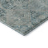 5' X 8' Blue Gray And Silver Geometric Washable Area Rug With UV Protection