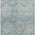 5' X 8' Blue Gray And Silver Geometric Washable Area Rug With UV Protection
