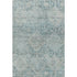 5' X 8' Blue Gray And Silver Geometric Washable Area Rug With UV Protection