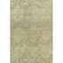 5' X 8' Fern Green And Olive Green Geometric Washable Area Rug With UV Protection
