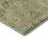 5' X 8' Fern Green And Olive Green Geometric Washable Area Rug With UV Protection
