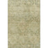 5' X 8' Fern Green And Olive Green Geometric Washable Area Rug With UV Protection