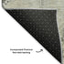 8' Pewter Gray And Silver Geometric Washable Round Rug With UV Protection
