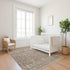 9' X 12' Brown And Beige Striped Washable Area Rug With UV Protection