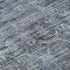 5' X 8' Blue And Gray Striped Washable Area Rug With UV Protection
