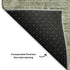 8' X 10' Sage And Beige Striped Washable Area Rug With UV Protection