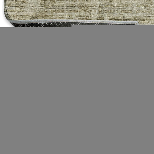 8' X 10' Taupe And Beige Striped Washable Area Rug With UV Protection