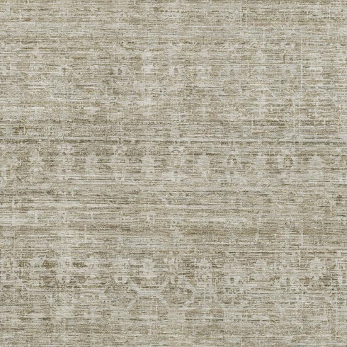 8' X 10' Taupe And Beige Striped Washable Area Rug With UV Protection