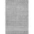 9' X 12' Gray And Silver Striped Washable Area Rug With UV Protection