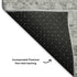 9' X 12' Gray And Silver Striped Washable Area Rug With UV Protection