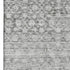 9' X 12' Gray And Silver Striped Washable Area Rug With UV Protection