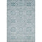 8' X 10' Aqua And Ivory Geometric Washable Area Rug With UV Protection