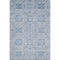 8' X 10' Blue And Ivory Geometric Washable Area Rug With UV Protection