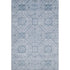 8' X 10' Blue And Ivory Geometric Washable Area Rug With UV Protection