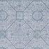 8' X 10' Blue And Ivory Geometric Washable Area Rug With UV Protection