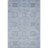 8' X 10' Blue And Ivory Geometric Washable Area Rug With UV Protection