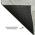 8' Silver And Gray Geometric Washable Round Rug With UV Protection