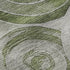 8' X 10' Artichoke Green Gray And Silver Geometric Washable Area Rug With UV Protection