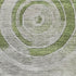 8' X 10' Artichoke Green Gray And Silver Geometric Washable Area Rug With UV Protection