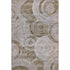 5' X 8' Brown And Gray Geometric Washable Area Rug With UV Protection